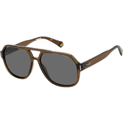 Polaroid Polarized PLD 6193/S 09Q/M9 Unisex Pilot Marrone