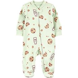 Carter's Baby Milk & Cookies 2-Way Zip Cotton Sleep & Play Pajamas - Green (V_1P605210)