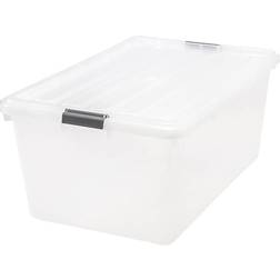 Iris Buckle-Down Clear Storage Box 17gal