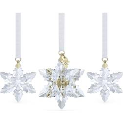 Swarovski Annual Edition 3D Set 2024 White/Gold Juletræspynt 4.4cm 3stk