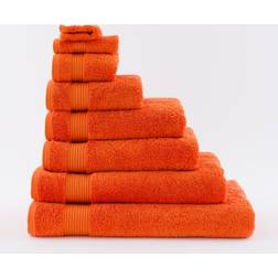 Dunelm Egyptian Cotton Bath Towel Orange (125x70cm)