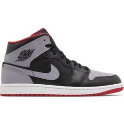 Nike Air Jordan 1 Mid M - Black/Fire Red/White/Cement Grey