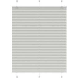 vidaXL Pleated Blind Light Grey 110x100 cm