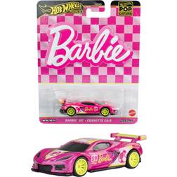 Mattel Hot Wheels Barbie 65th Corvet C8 R Model Bil 1:64 7 cm
