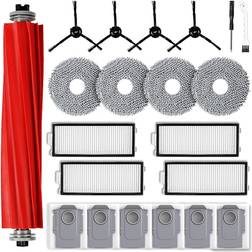 INF Zubehör für Roborock Qrevo S/Qrevo Pro Roboter Rot