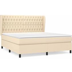 vidaXL Box Spring Con Colchón Tela 180x200 cm Cama Continental