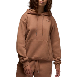 Nike Jordan Flight Fleece Women's Satin Lined Pullover Hoodie - Archaeo Brown