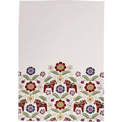 Redlunds Siljan 2-Pack Kökshandduk Multifärgad, Vit, Röd (70x50cm)