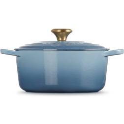 Le Creuset Chambray Signature Cast Iron Round med låg 24cm