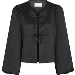 Neo Noir Daliska Dull Satin Blouse - Black