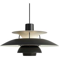 Louis Poulsen PH 5 Monochrome Black Pendant Lamp 50cm