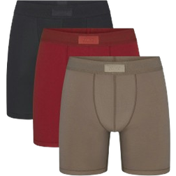 SKIMS Mens 5" Boxer Brief 3-pack - Merlot Multi