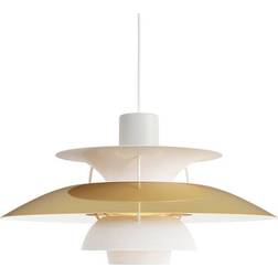Louis Poulsen PH 5 Brass/White Pendellampa ∅ 50cm