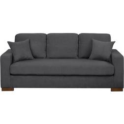 Latitude Run Edmundo Dark Gray Corduroy Sofa 75" 3 Seater