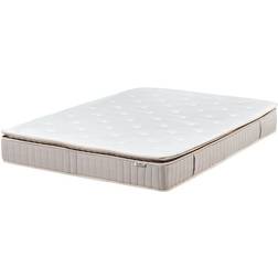 Beliani Dubbel Fast Latex Madrass 140 x 200 cm Resårbotten