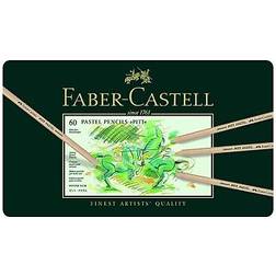 Faber-Castell Tin of 60 Pitt Pastel Artists Colouring Pencils