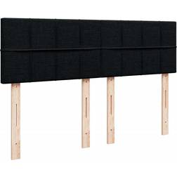 vidaXL Boxspring Met Matras Stof Zwart 160x200 cm