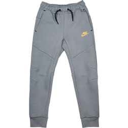 Nike Big Kid's Sportswear Tech Fleece Joggers - Cool Grey/Black/Metallic Gold (HV5869-065)