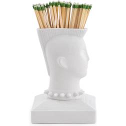 Jonathan Adler Mohawk Match Strike White Figurine 10.2cm