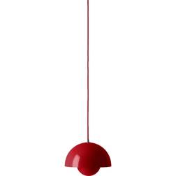 &Tradition Flowerpot VP1 Vermilion Red Pendant Lamp 23cm