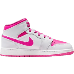 Nike Air Jordan 1 Mid GS - Iris Whisper/White/Fire Pink