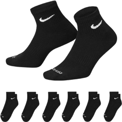 Nike Everyday Plus Cushioned Training Ankle Socks 6-pack - Black/White