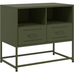 vidaXL Steel Olive Green TV-bänk 68x60.5cm