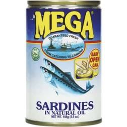 Mega Prime Foods Sardiner i Olie 155g 1pak
