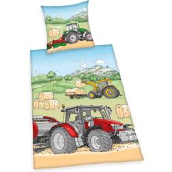 Herding Tractor Duvet Cover Set 53.2x78.7"