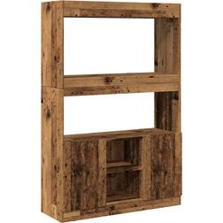 vidaXL Highboard Old Wood Bokhylla 140cm