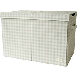 3 Sprouts Opbevaringskasse Med Låg Gingham Beige