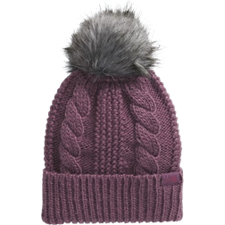 The North Face Women’s Oh Mega Fur Pom Beanie - Midnight Mauve