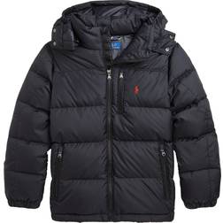 Polo Ralph Lauren Big Kid's Ripstop Down Jacket with Hood - Black Polo (323940328001)