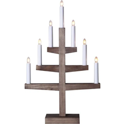 Star Trading Stairs Brown Candle Bridge 34cm