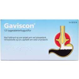 Gaviscon 120 stk Tyggetabletter