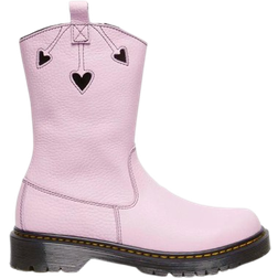 Dr. Martens Youth Heart Nappa Patent Leather Pull-on Boots - Pink/Black