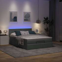vidaXL Ottoman Säng Med Madrass 140x190 cm Tyg Sängpaket