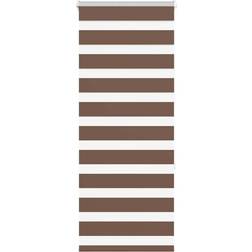 vidaXL Rullgardin Zebra Brun 60x150 cm Tyg Bredd 55,9 cm Polyester