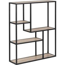 Act Nordic Seaford Natural Paper Sonoma Oak/Black Væghylde 75cm