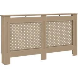 vidaXL Copertura Per Radiatore 152x19x81 cm MDF Marrone