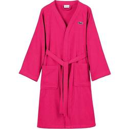 Lacoste Classic Pique Bath Robe - Magenta