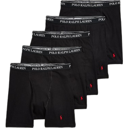 Polo Ralph Lauren Cotton Wicking Boxer Brief 5-pack - Black