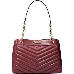 Michael Kors Whitney Medium Quilted Tote Bag - Oxblood