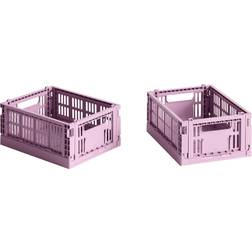 Hay Colour Crate Mini Dusty Rose Opbevaringsboks 2stk