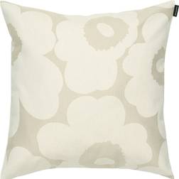 Marimekko Unikko Jacquard Cushion Cover White, Beige (50x50cm)