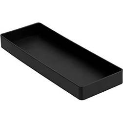 Amazon Basics Rectangular Plastic Organizer Half Accessory Tray Black
