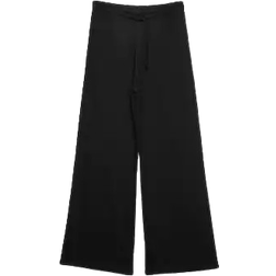 Stradivarius Wide Leg Jogger - Black