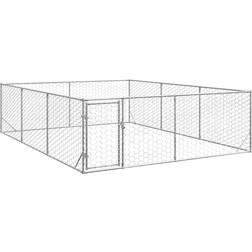 vidaXL Outdoor Dog Kennel with Door 3x4x1m