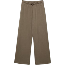 Stradivarius Wide Leg Jogger Trousers - Khaki