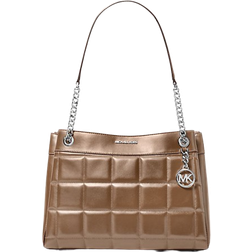 Michael Kors Susan Medium Quilted Leather Tote Bag - Driftwood